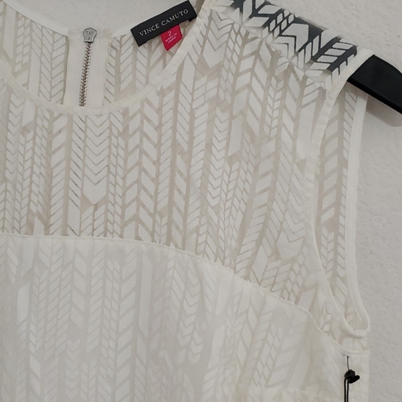 VINCE CAMUTO 'Graphic Illusion' New Ivory NWT sz.2 - Picture 9 of 16